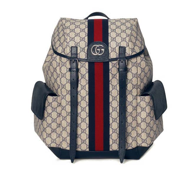 GUCCI OPHIDIA GG MEDIUM BACKPACK 598140 (40*24*16cm) GUCCI OPHIDIA GG MEDIUM BACKPACK 598140 (40*24*16cm)